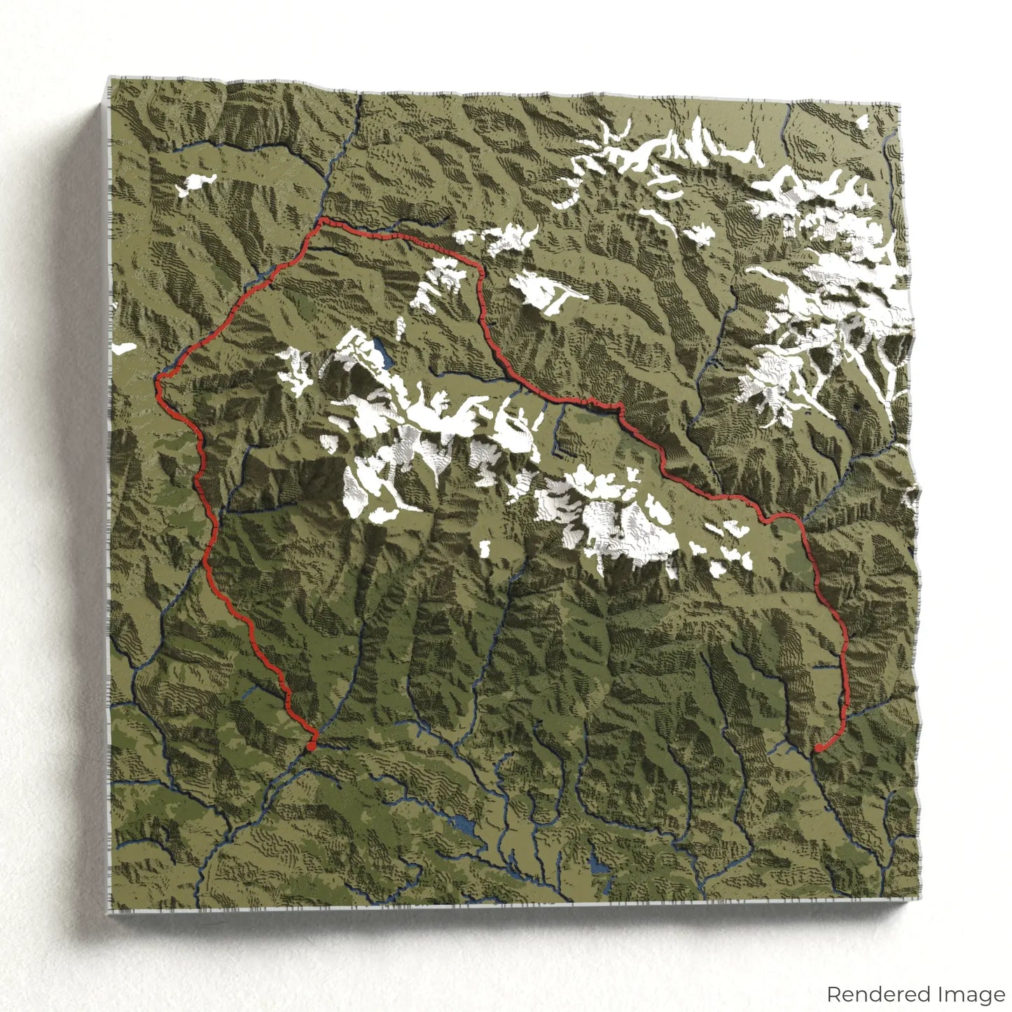Annapurna Circuit Trek 3D-Karte