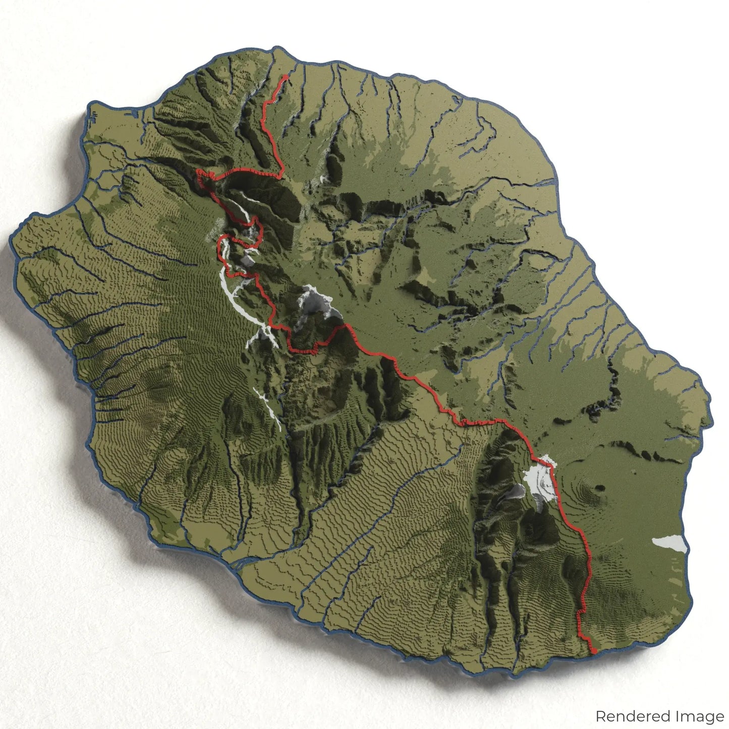 GR R2 - Ile de la Réunion 3D Map