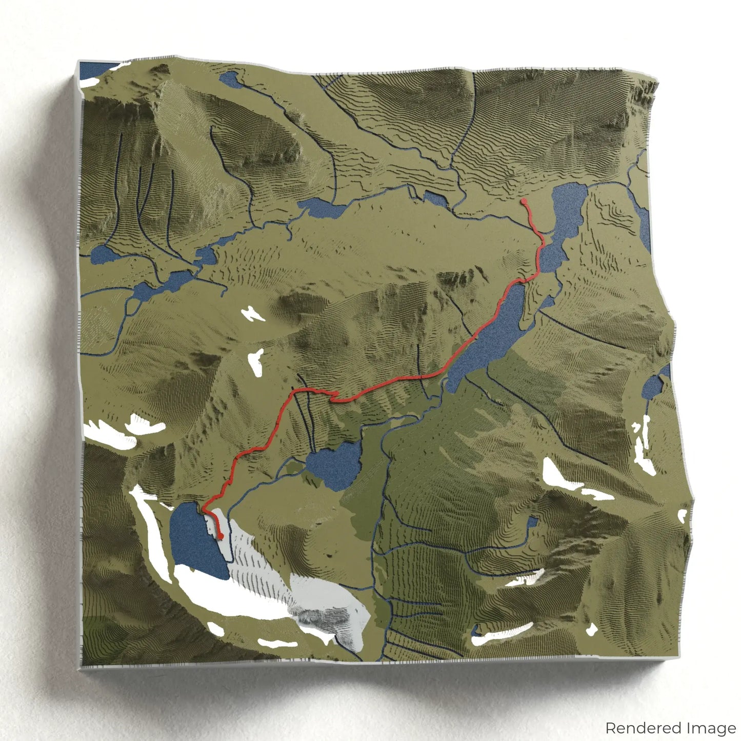 Grinnell Glacier Trail 3D Map