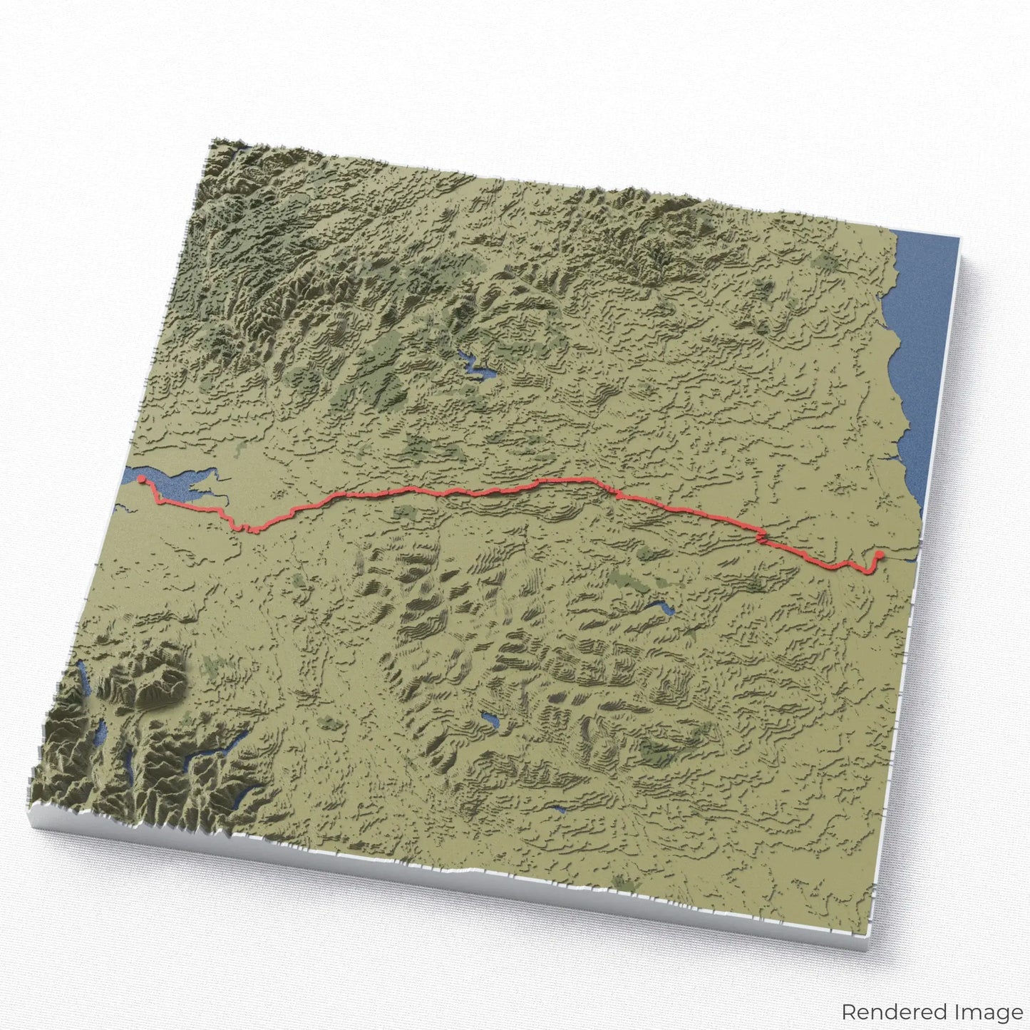 3D-Karte des Hadrians Wall Path