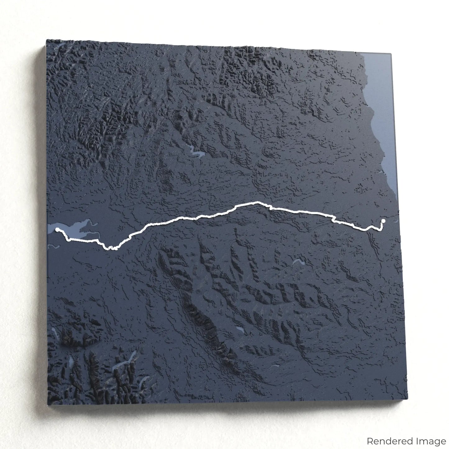 3D-Karte des Hadrians Wall Path