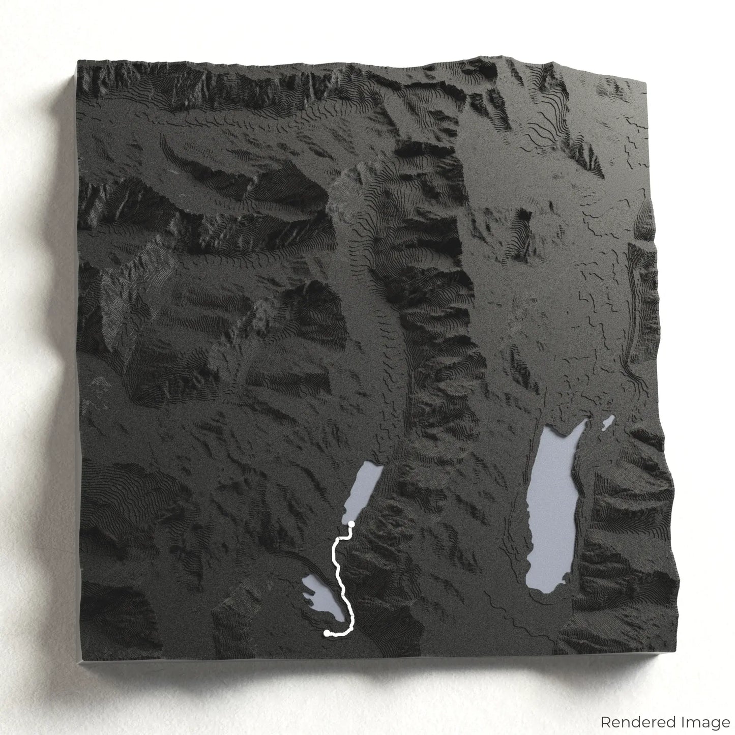 Hooker Valley Track 3D Map
