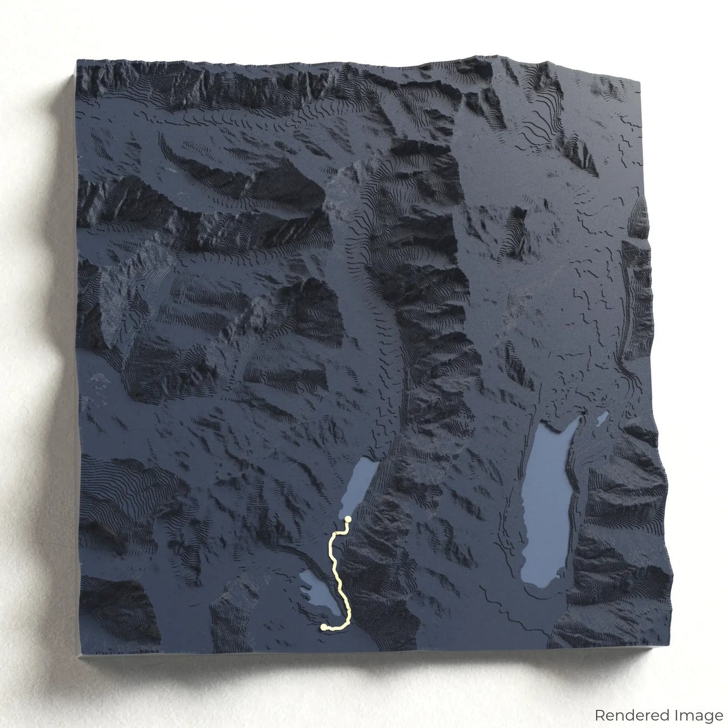 Hooker Valley Track 3D Map