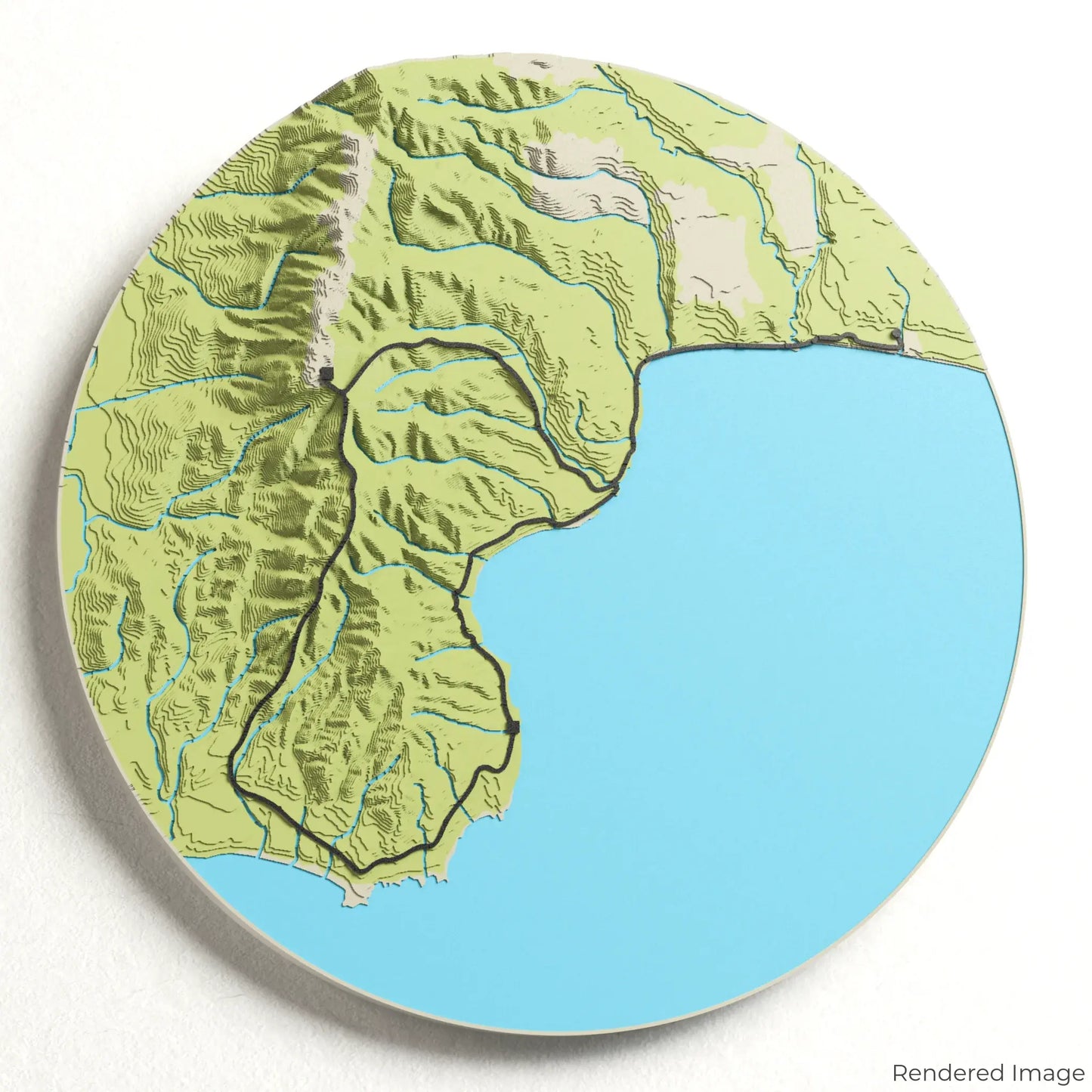 Hump Ridge Track 3D-Karte