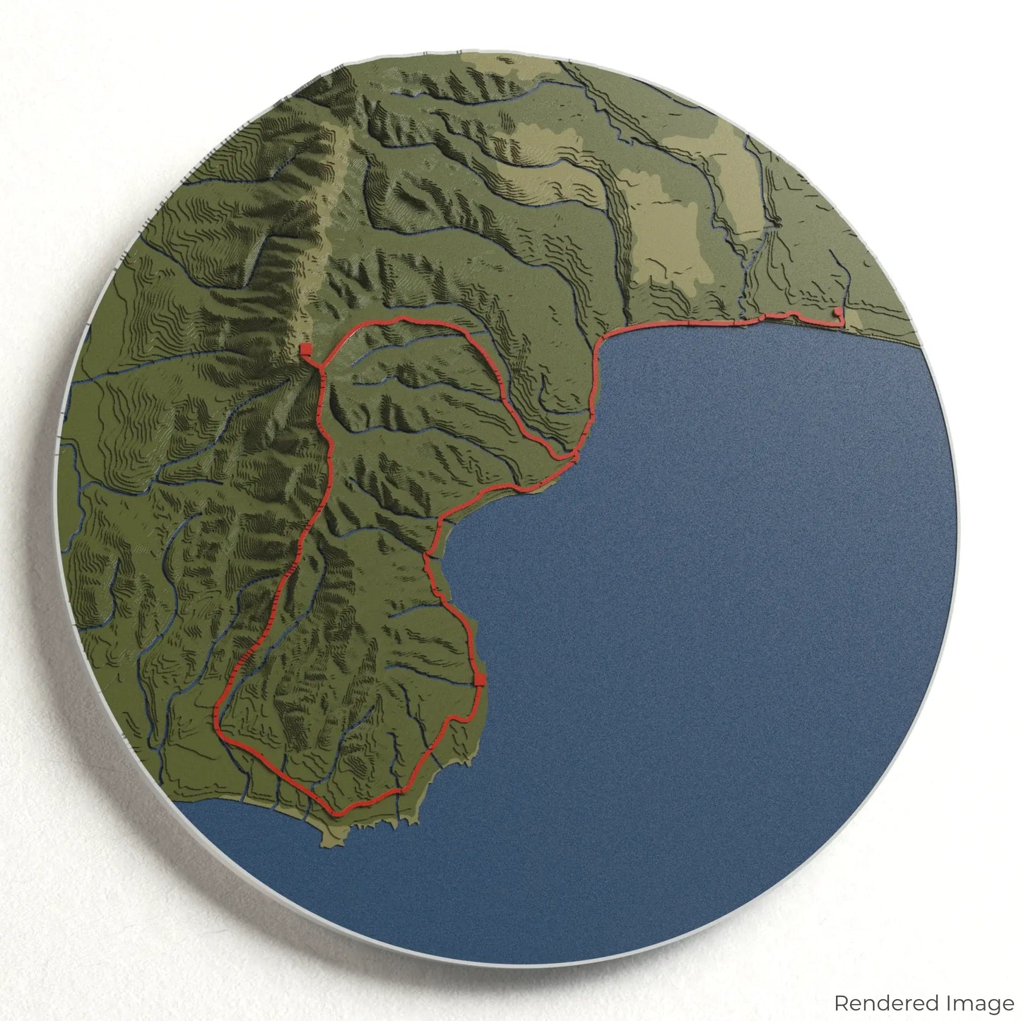 Hump Ridge Track 3D-Karte