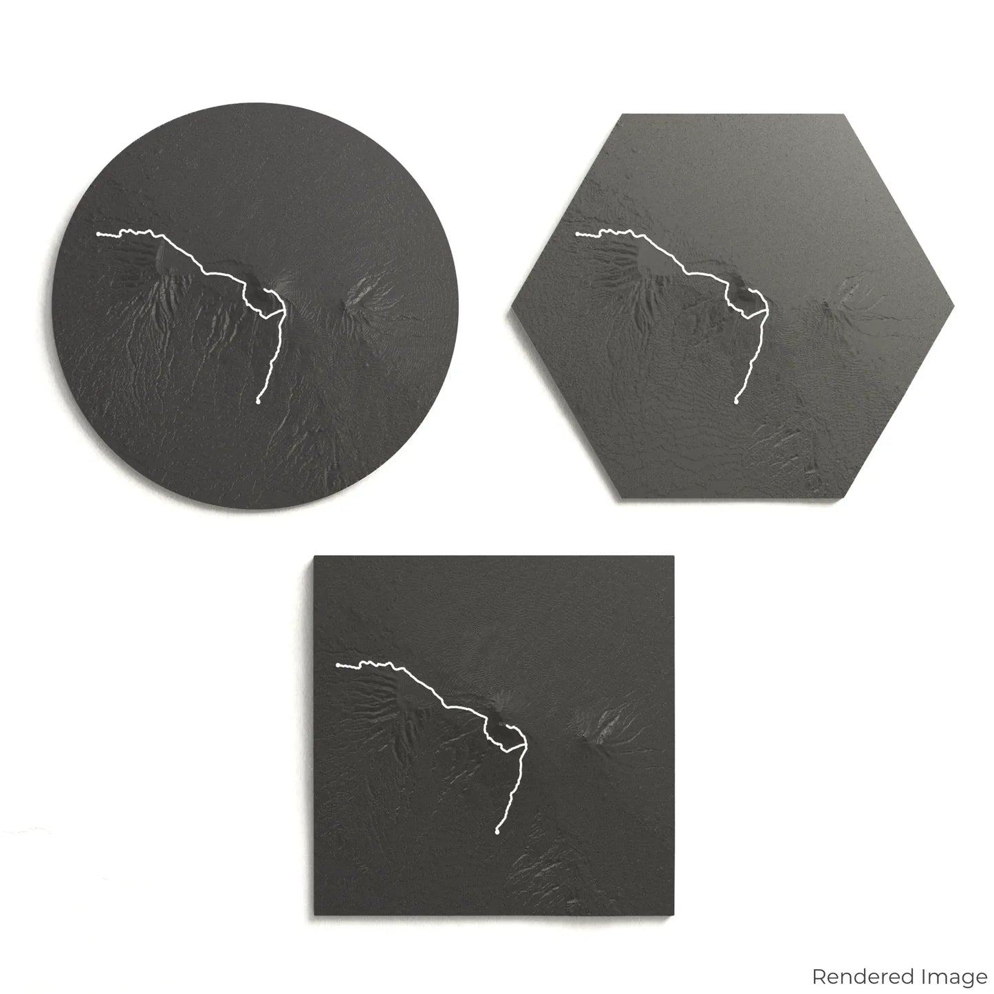Lemosho Route - Mount Kilimanjaro 3D Map