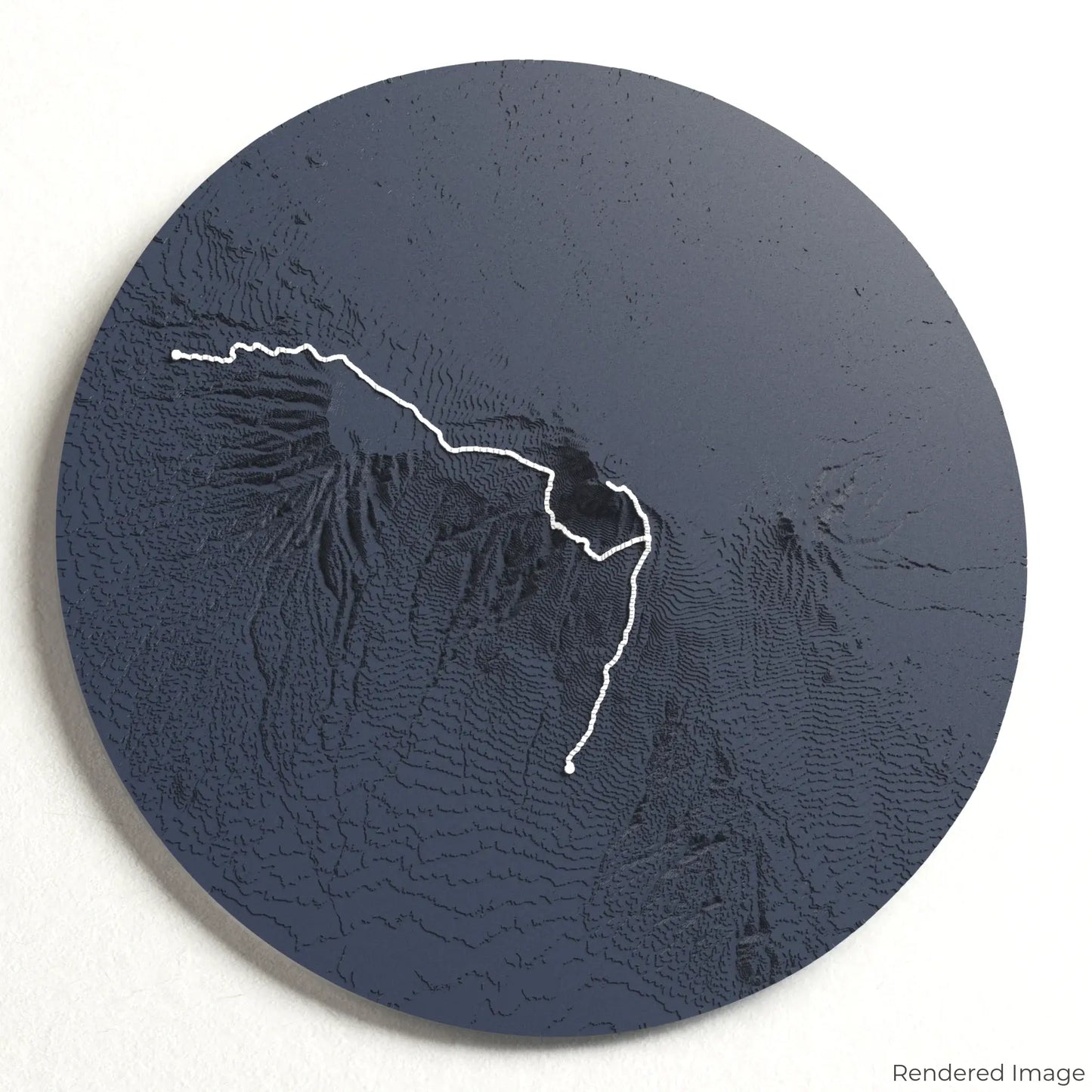 Lemosho Route - Mount Kilimanjaro 3D Map