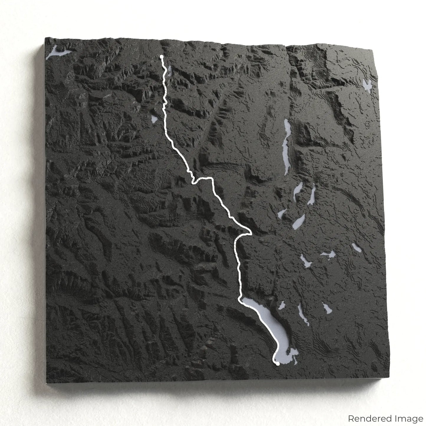 Overland Track 3D-Karte