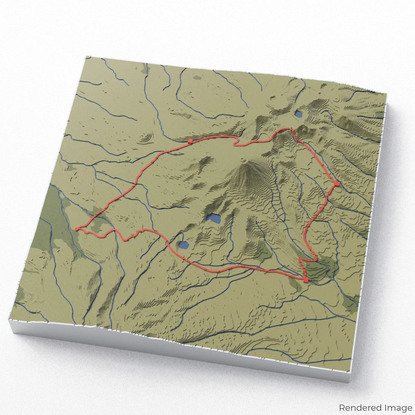 3D-Karte des Tongariro Northern Circuit