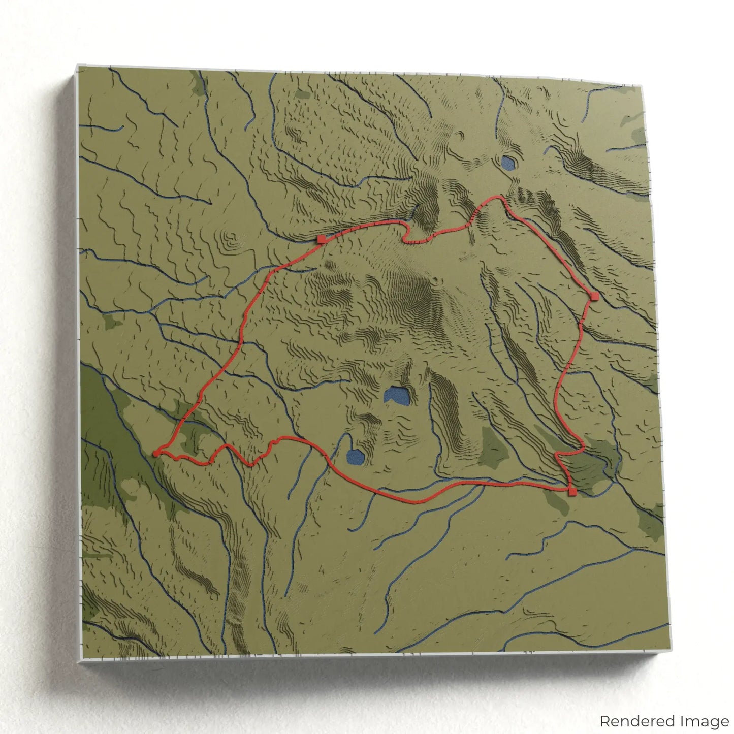 3D-Karte des Tongariro Northern Circuit