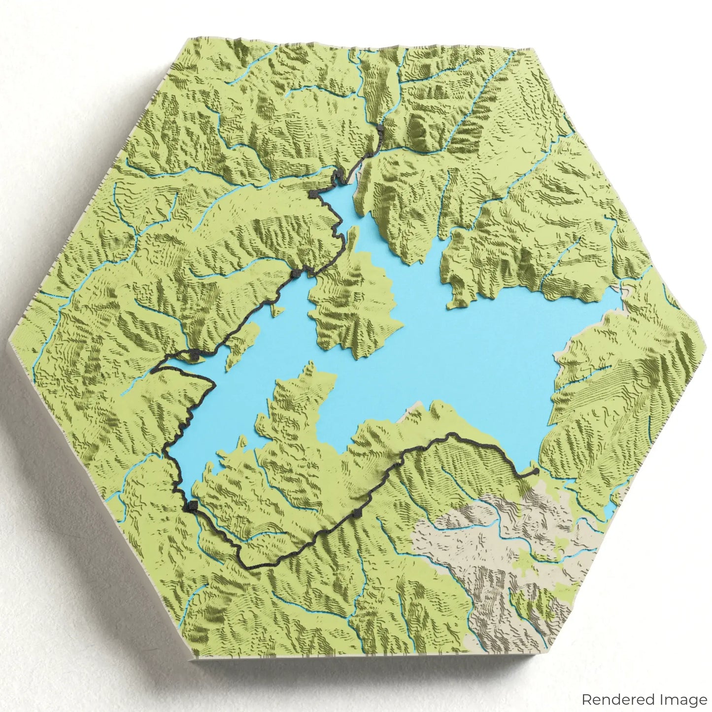 Lake Waikaremoana Track 3D-Karte