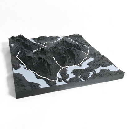 Torres Del Paine Circuit 3D Map