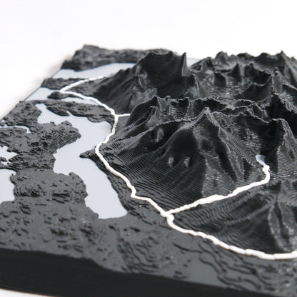 Torres Del Paine W Circuit 3D Map