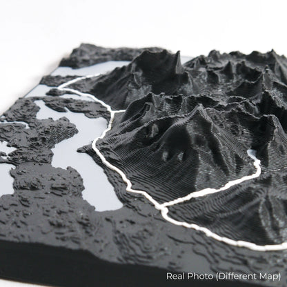 Mont Blanc Massif 3D Map