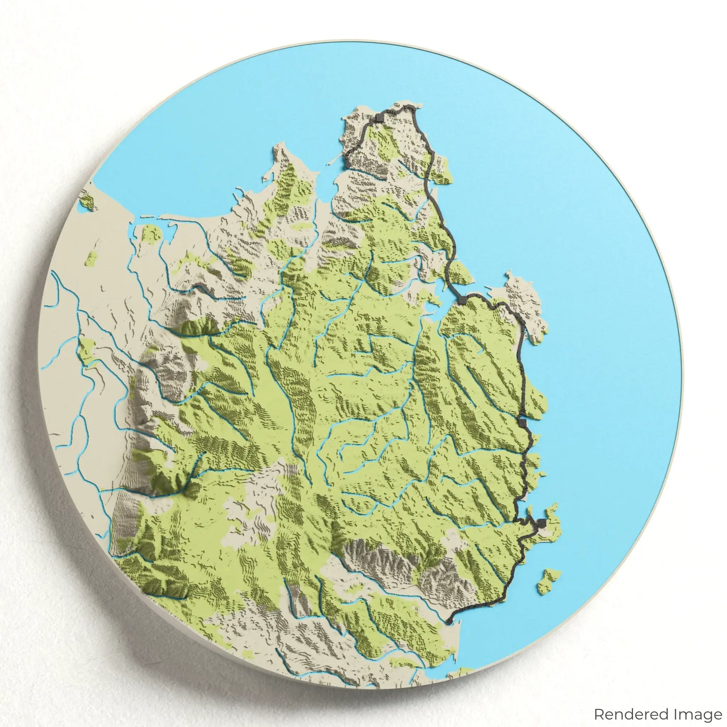 Abel Tasman Coast Track 3D-Karte