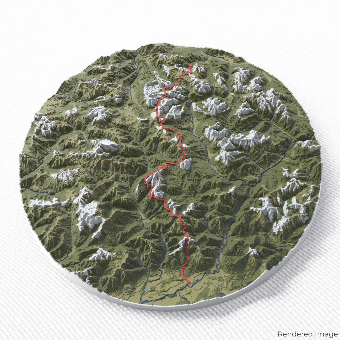 Carte 3D de Alta Via 1