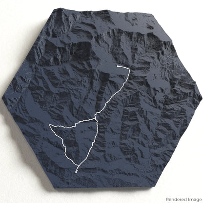 Annapurna Base Camp Trek 3D Map
