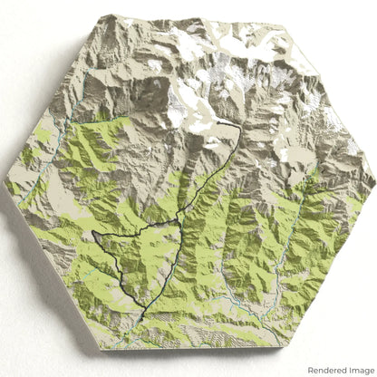 Annapurna Base Camp Trek 3D Map