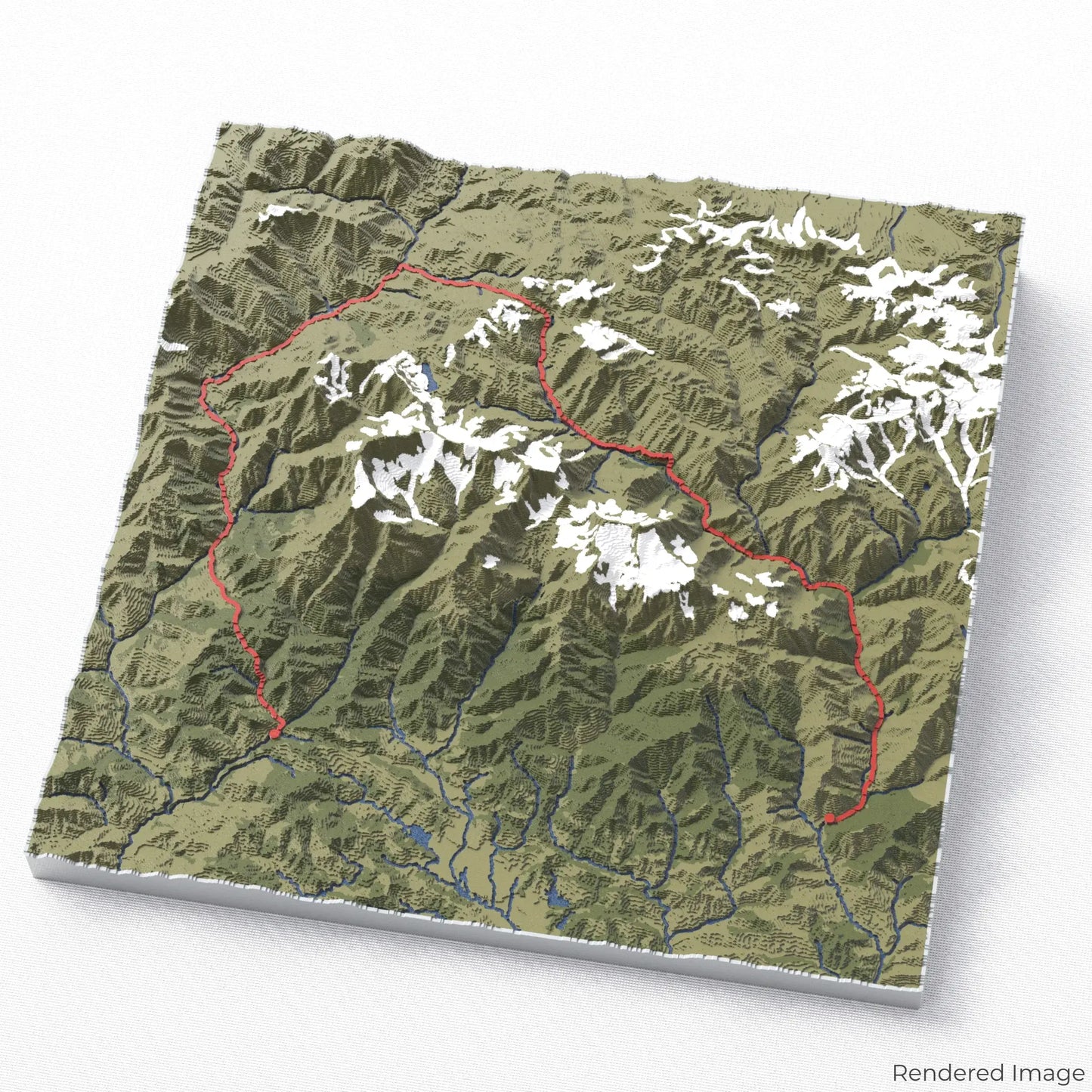 Annapurna Circuit Trek 3D Map