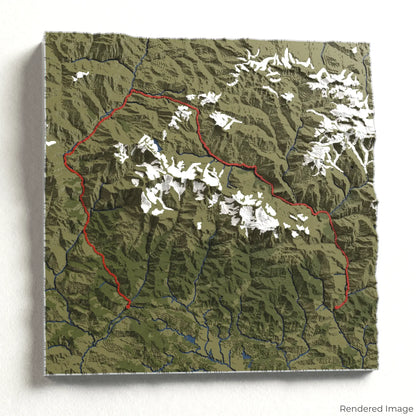 Annapurna Circuit Trek 3D Map