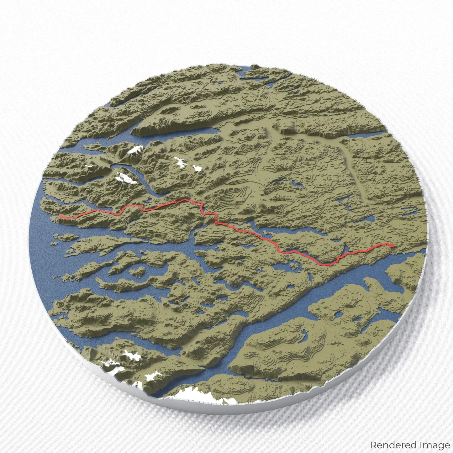 3D-Karte des Arctic Circle Trail