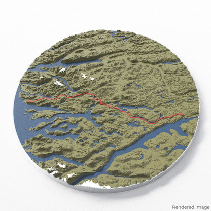 3D-Karte des Arctic Circle Trail