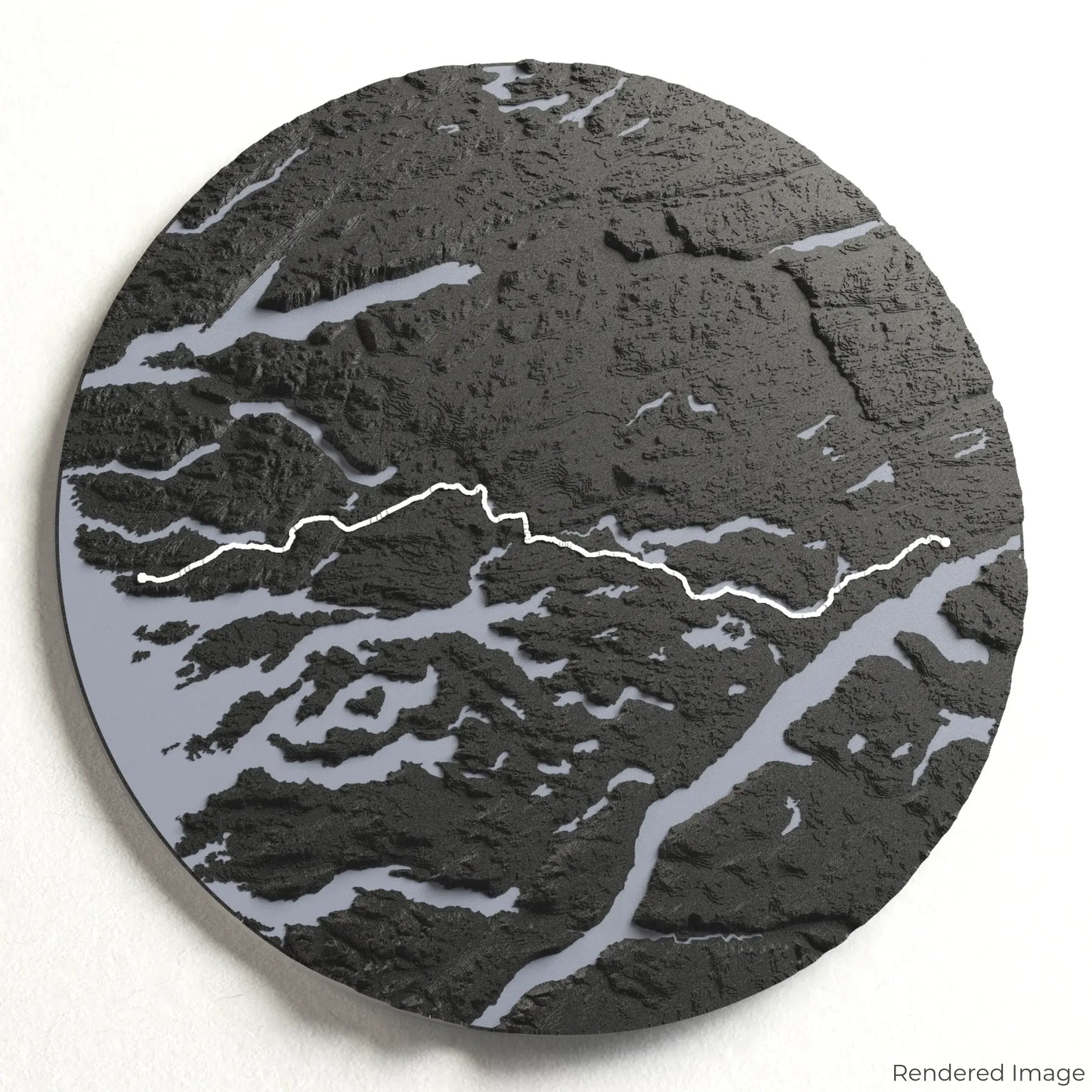 3D-Karte des Arctic Circle Trail