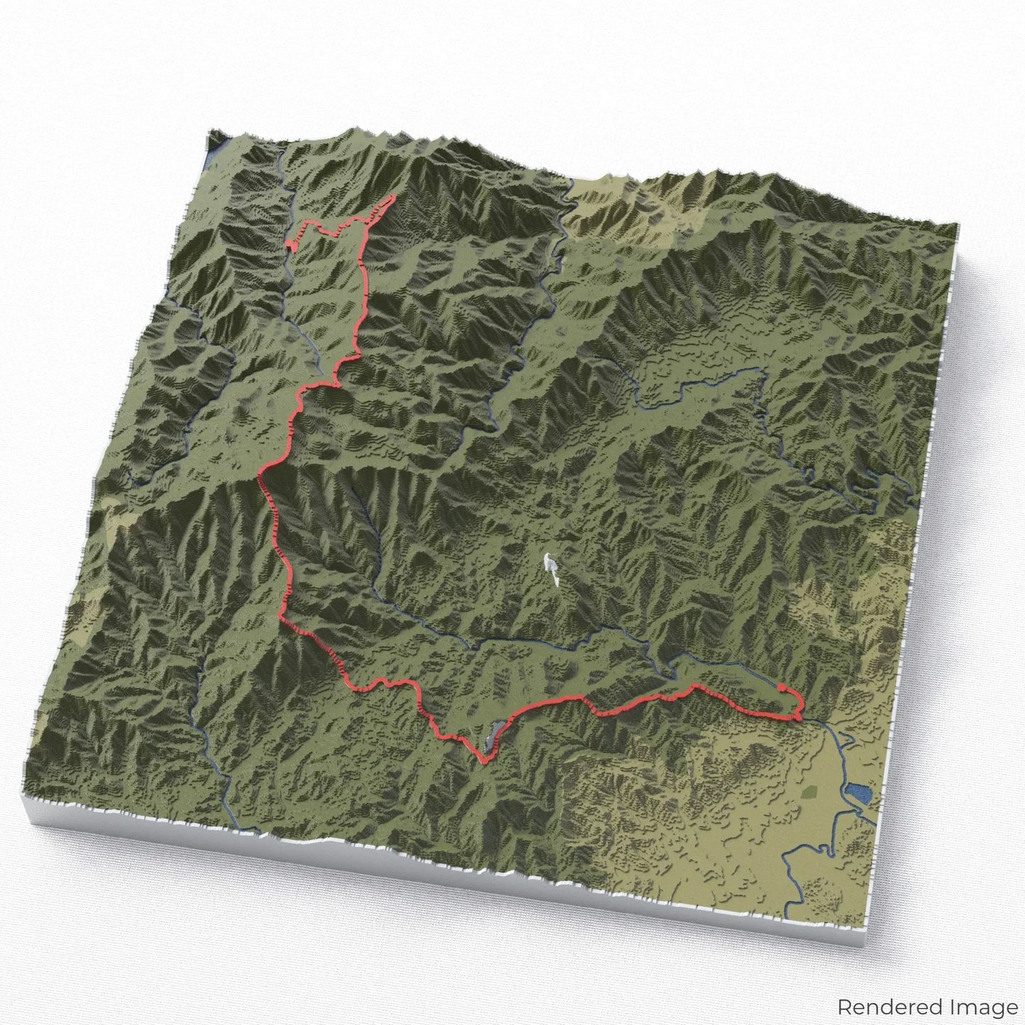 Art Loeb Trail 3D Map