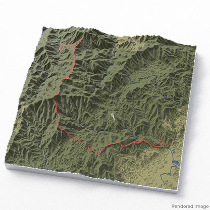 Art Loeb Trail 3D Map