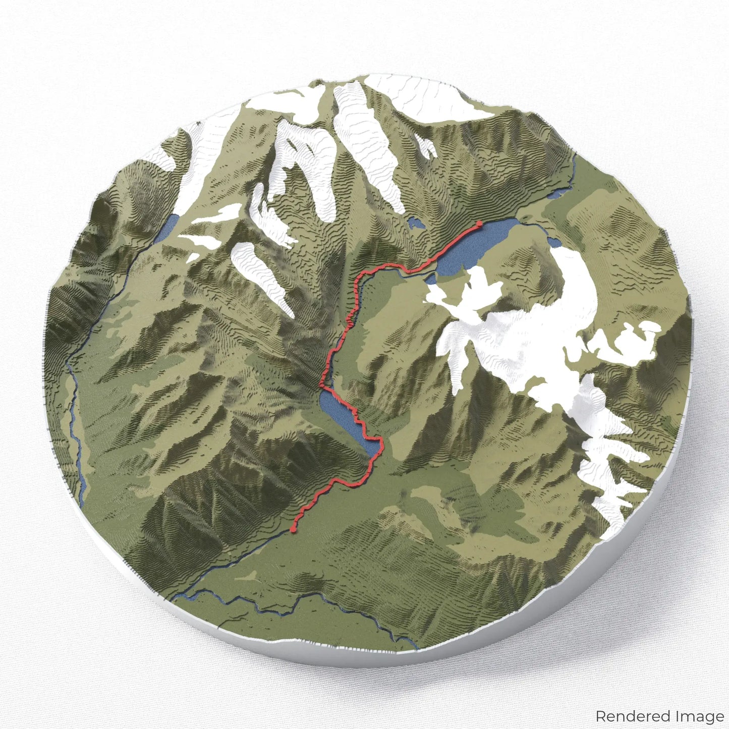 Berg Lake Trail 3D Map