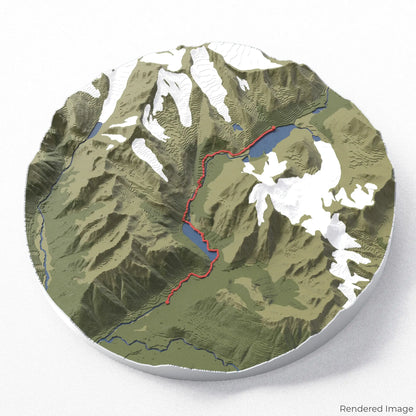 Berg Lake Trail 3D Map