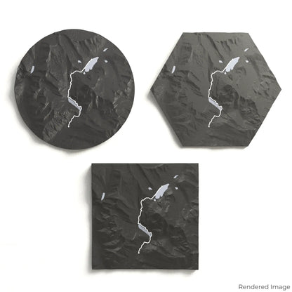 Berg Lake Trail 3D Map