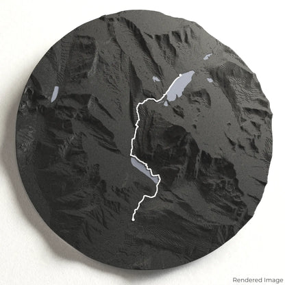 Berg Lake Trail 3D Map