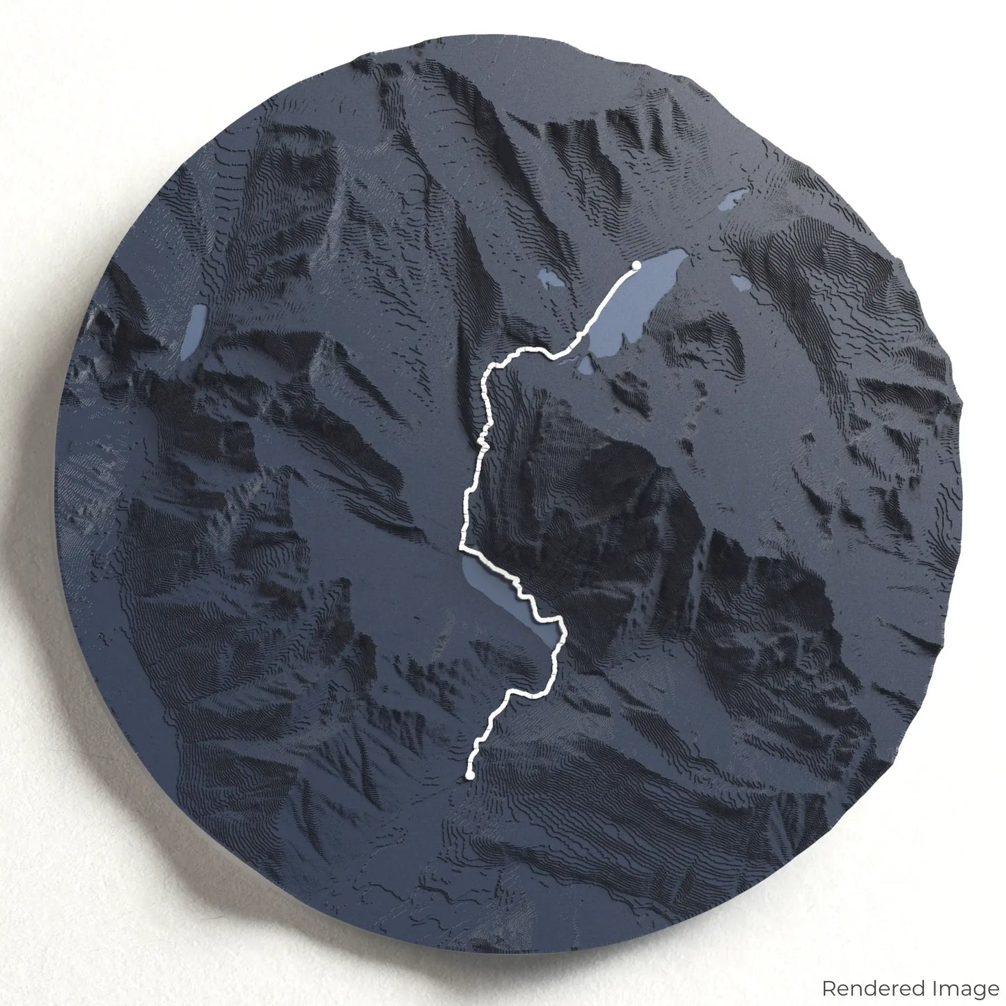 Berg Lake Trail 3D Map