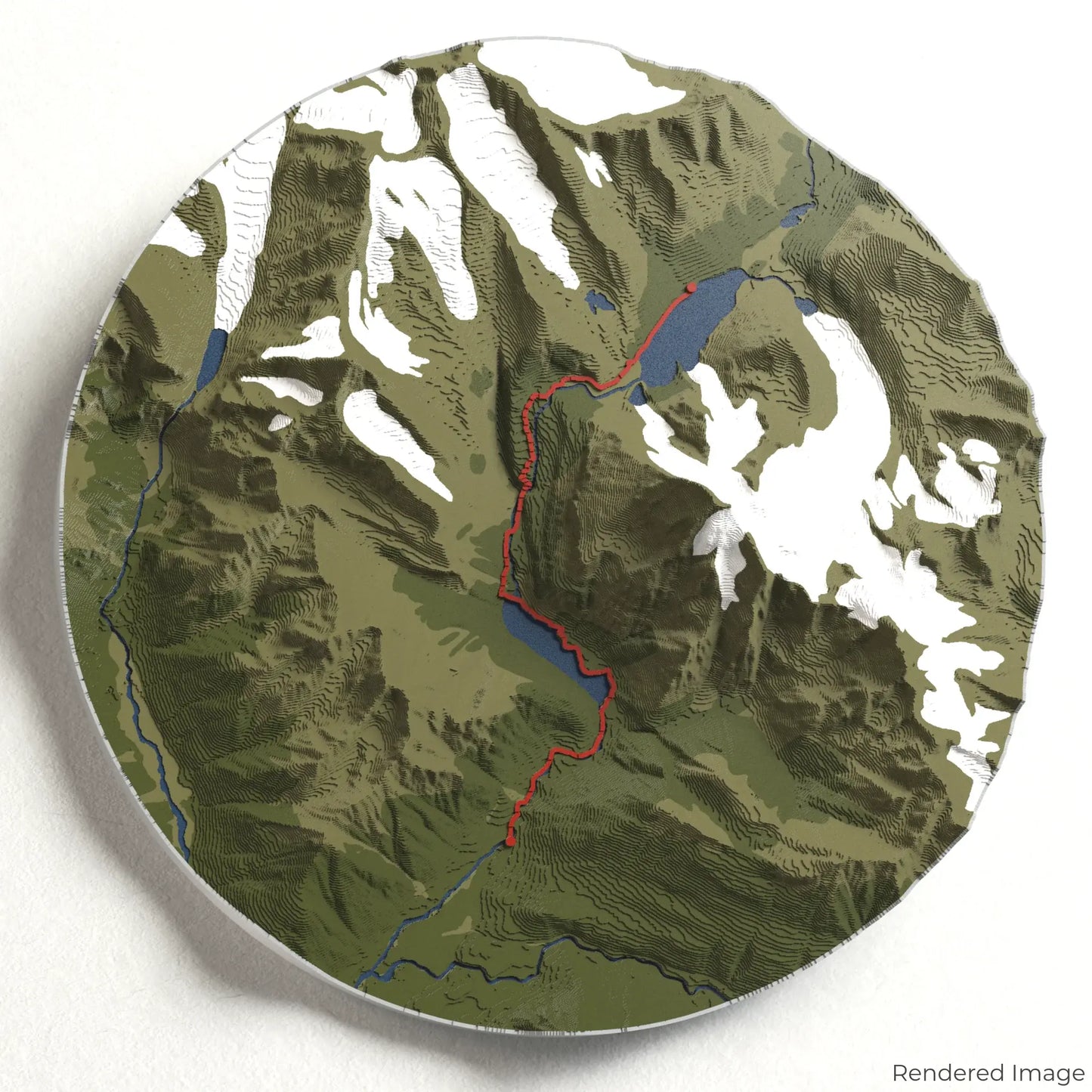 Berg Lake Trail 3D Map