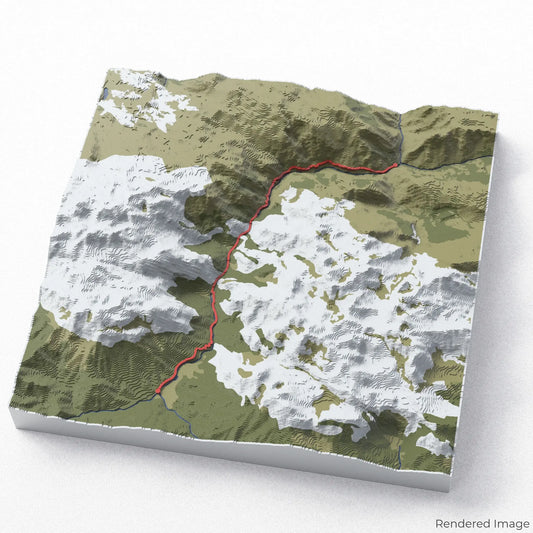 Cares Trail 3D Map