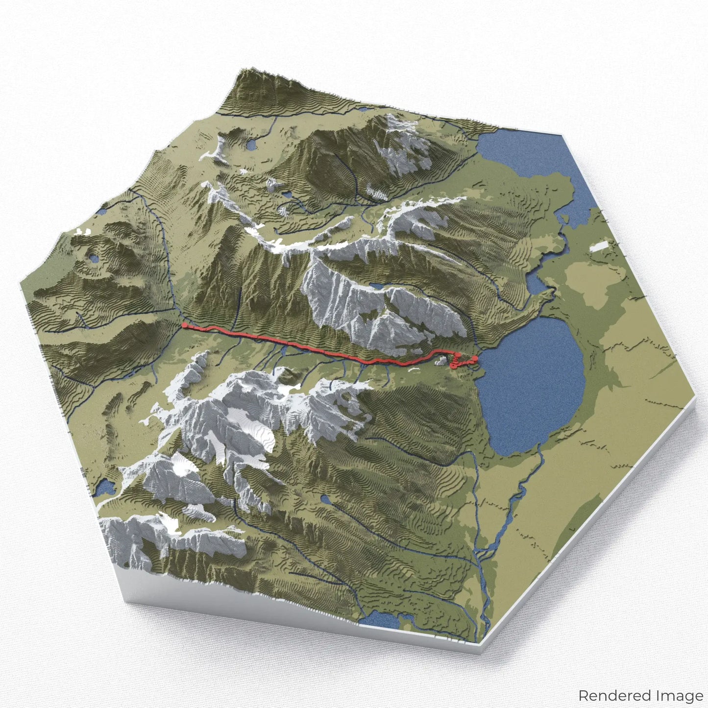 Cascade Canyon Trail 3D Map