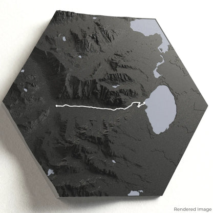 Cascade Canyon Trail 3D Map