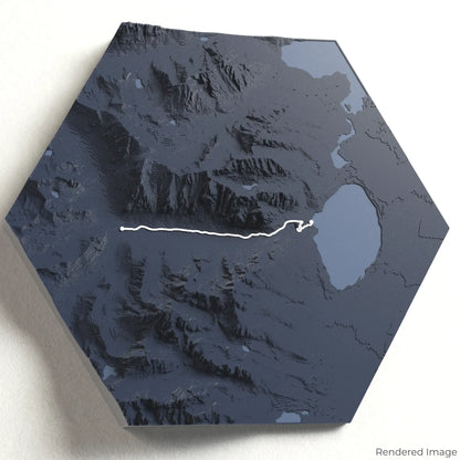 Cascade Canyon Trail 3D Map