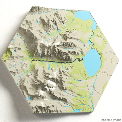 Cascade Canyon Trail 3D Map