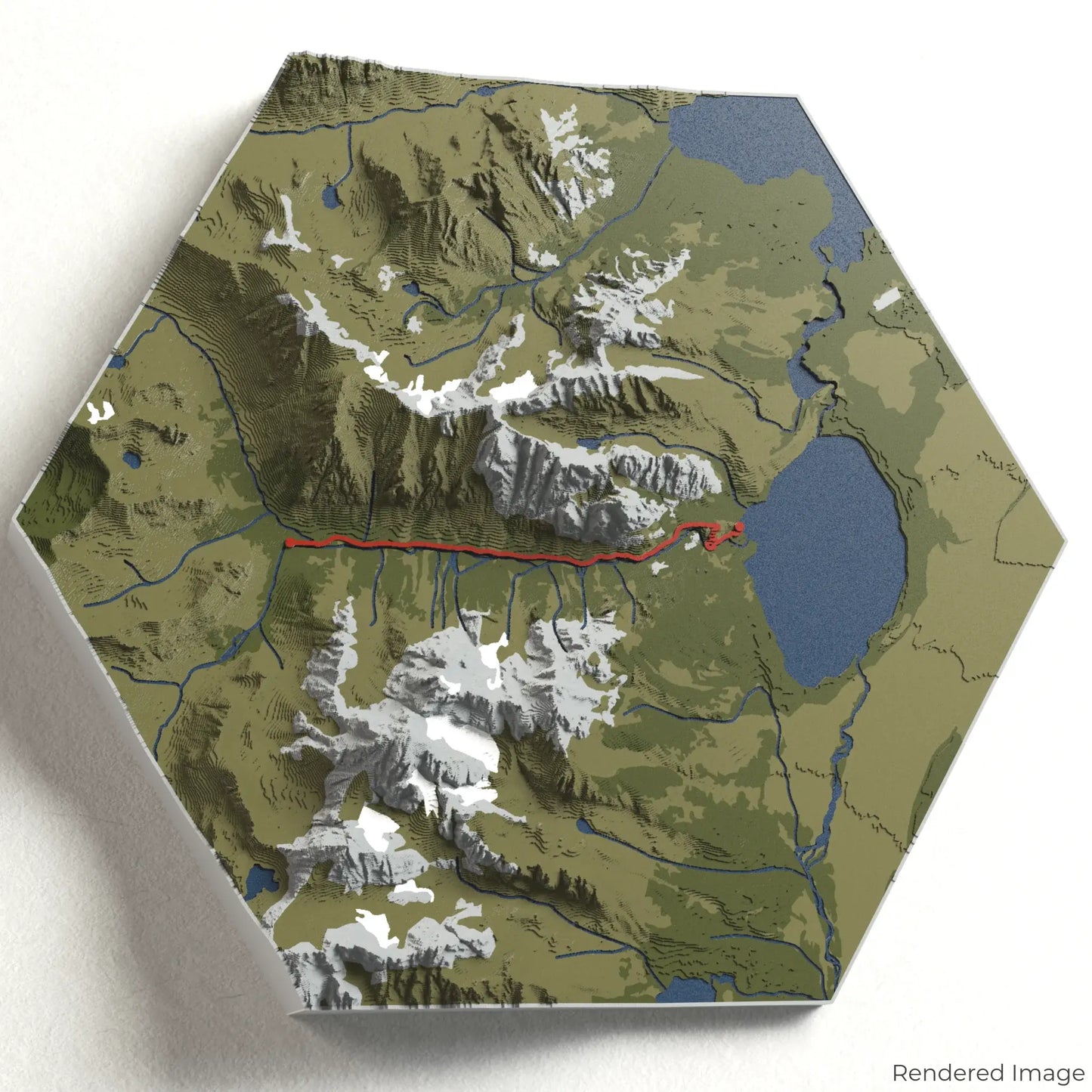 Cascade Canyon Trail 3D Map