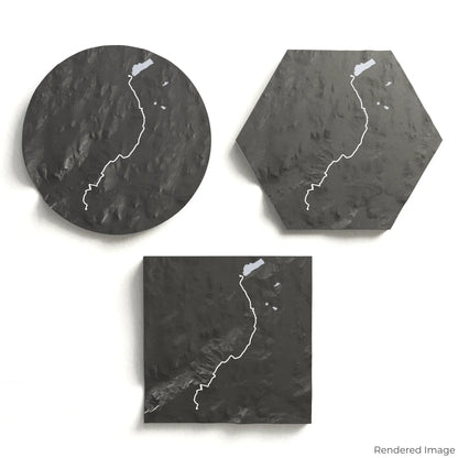 Carte 3D du sentier de repos des nuages