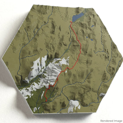 Carte 3D du sentier de repos des nuages
