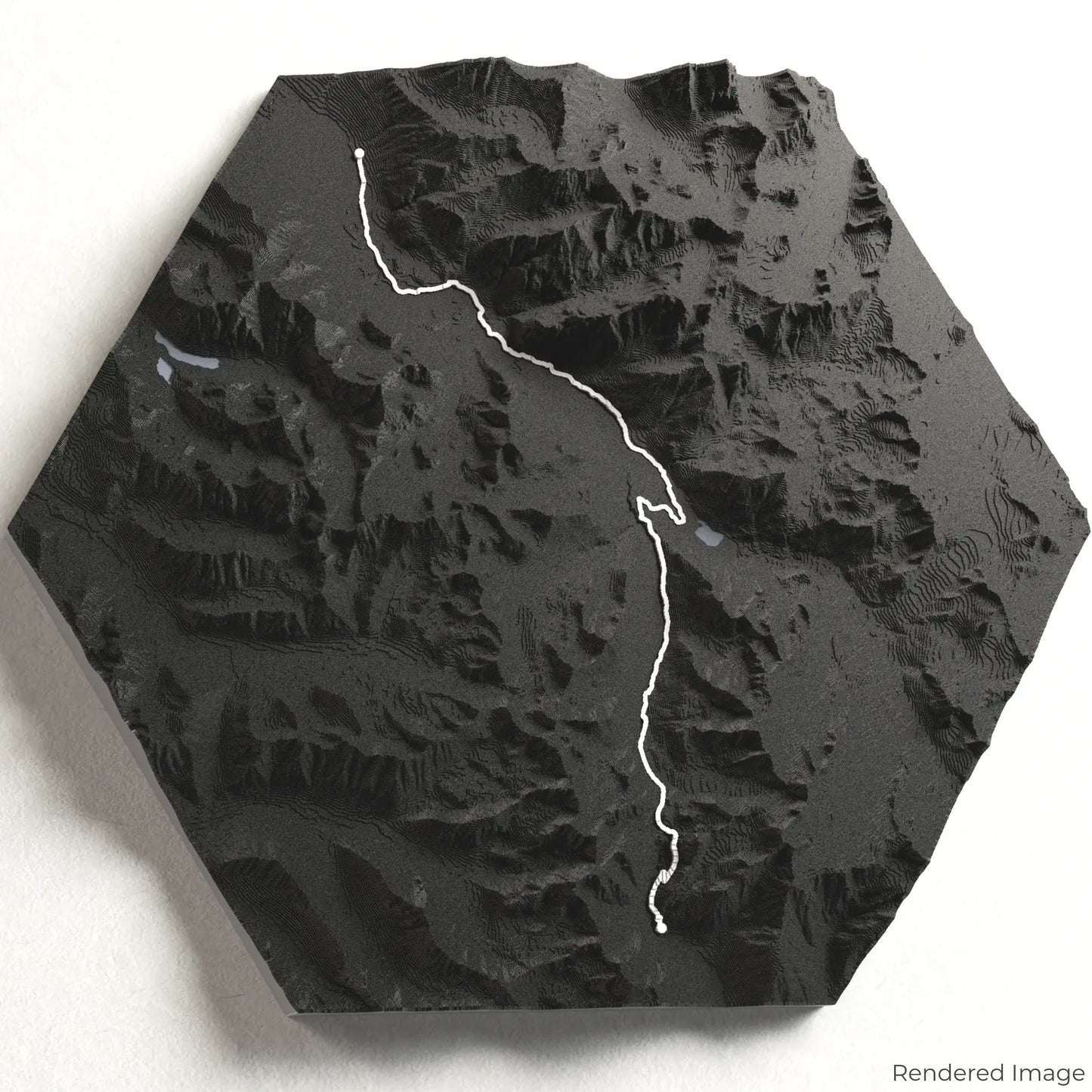 Crow Pass Trail 3D Map
