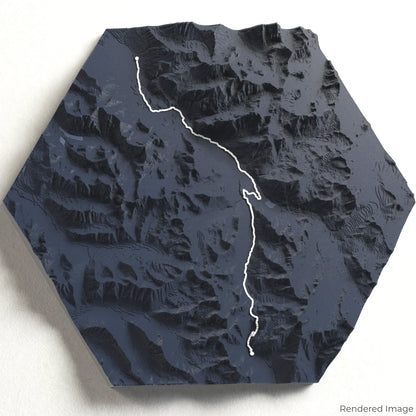 Crow Pass Trail 3D Map