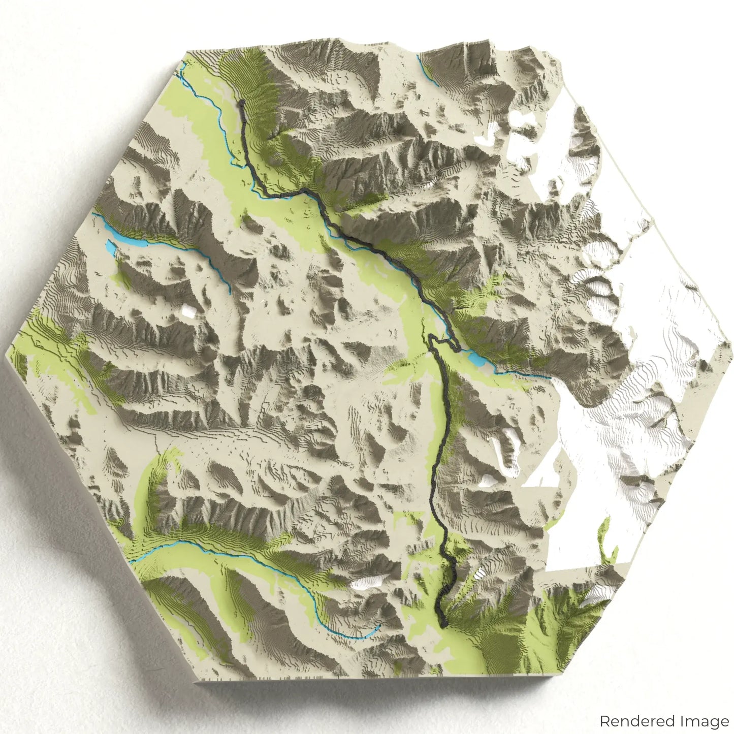 Crow Pass Trail 3D Map