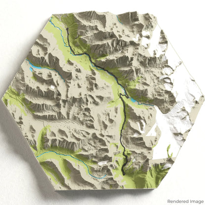 Crow Pass Trail 3D Map