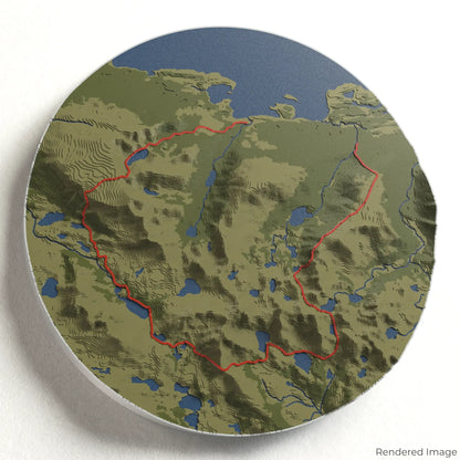 Dientes de Navarino 3D Map