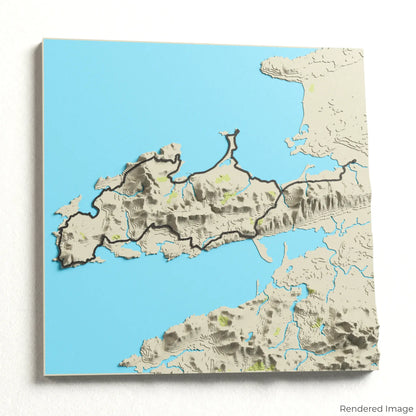 Dingle Way 3D-Karte