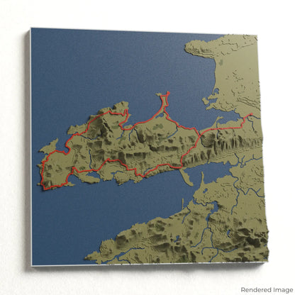 Dingle Way 3D-Karte